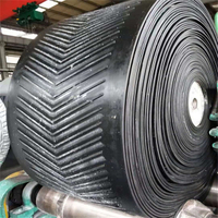 Chevron Rubber Conveyor Belt Reinforced with Polyester Canvas